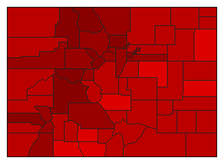 2010 Colorado County Map of General Election Results for Initiative