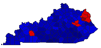 2011 Kentucky County Map of General Election Results for Agriculture Commissioner