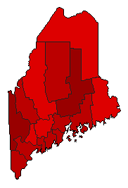 2011 Maine County Map of General Election Results for Initiative