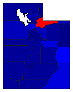 2012 Utah County Map of General Election Results for State Auditor