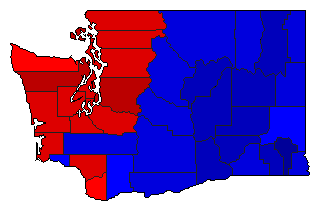 2012 Washington County Map of General Election Results for President