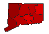 2012 Connecticut County Map of Democratic Primary Election Results for Senator