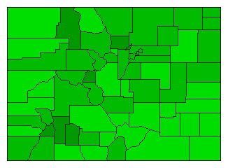 2013 Colorado County Map of General Election Results for Referendum