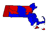 2014 Massachusetts County Map of General Election Results for Governor