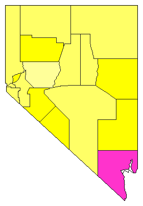 2014 Nevada County Map of Democratic Primary Election Results for Governor