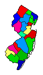 2014 New Jersey County Map of Republican Primary Election Results for Senator
