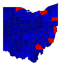 2014 Ohio County Map of General Election Results for Attorney General