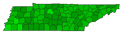 2014 Tennessee County Map of General Election Results for Referendum