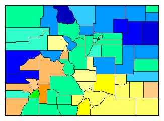 2014 Colorado County Map of Republican Primary Election Results for Governor