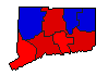 2014 Connecticut County Map of General Election Results for Governor