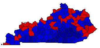 2015 Kentucky County Map of General Election Results for Attorney General