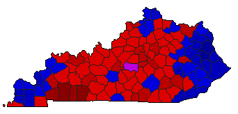 2015 Kentucky County Map of Republican Primary Election Results for Attorney General