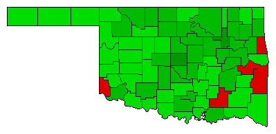 2016 Oklahoma County Map of General Election Results for Referendum