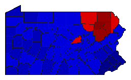 2016 Pennsylvania County Map of Republican Primary Election Results for Attorney General