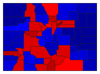 2016 Colorado County Map of General Election Results for Senator