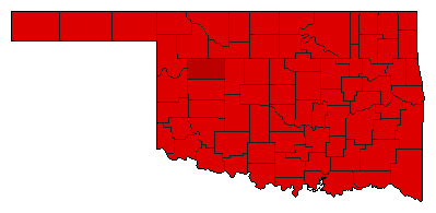 2018 Oklahoma County Map of General Election Results for Referendum