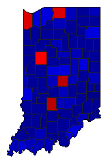 2020 Indiana County Map of General Election Results for President