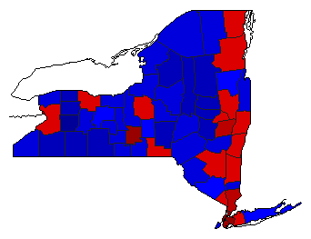 2020 New York County Map of General Election Results for President