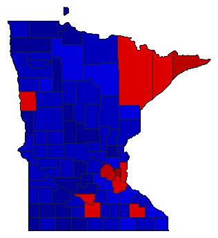 2022 Minnesota County Map of General Election Results for Attorney General