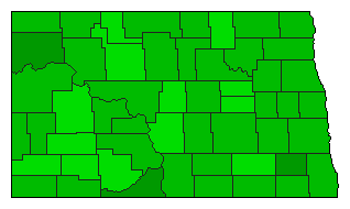 2022 North Dakota County Map of General Election Results for Referendum