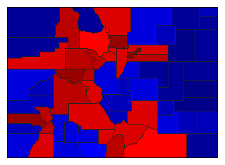 2022 Colorado County Map of General Election Results for Senator
