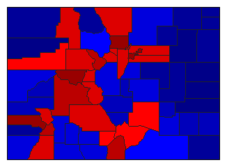 2022 Colorado County Map of General Election Results for State Treasurer