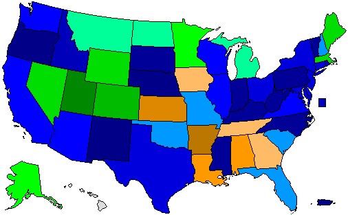2008 National County Map of Republican Primary Election Results for President