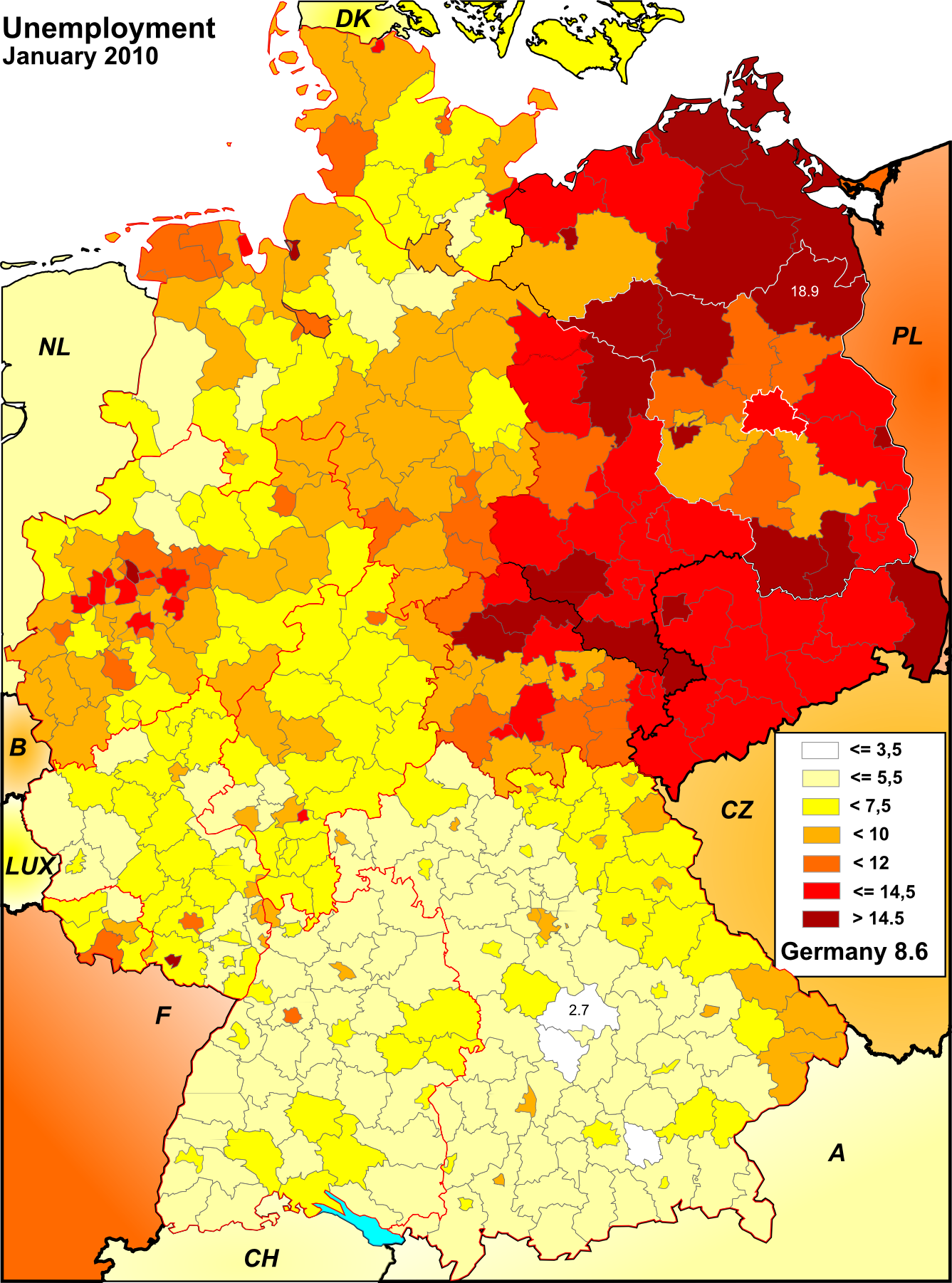 Germany Employment Maps