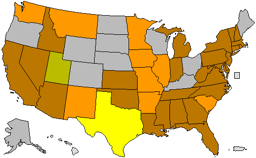 2016 Presidential Polls Map - Republican Primary