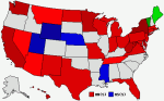 BlueDogDemocrat Prediction Map