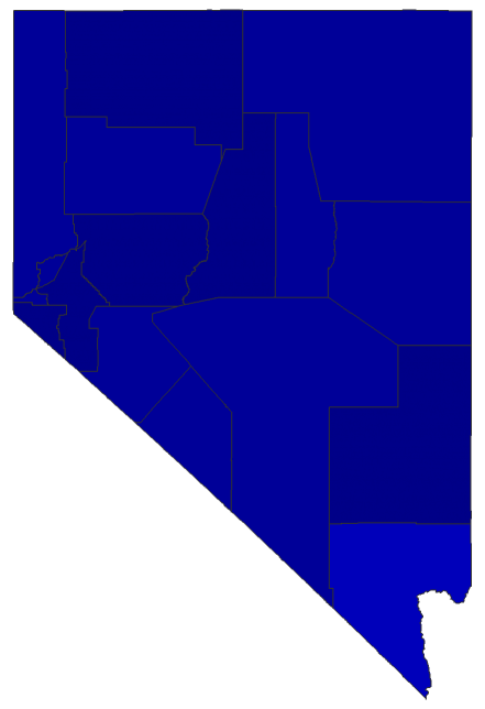 2014 Gubernatorial General Election - Nevada Election County Map