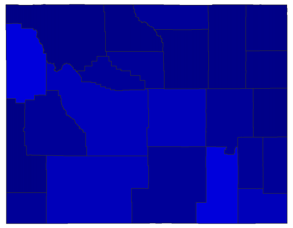 2014 Senatorial General Election - Wyoming Election County Map