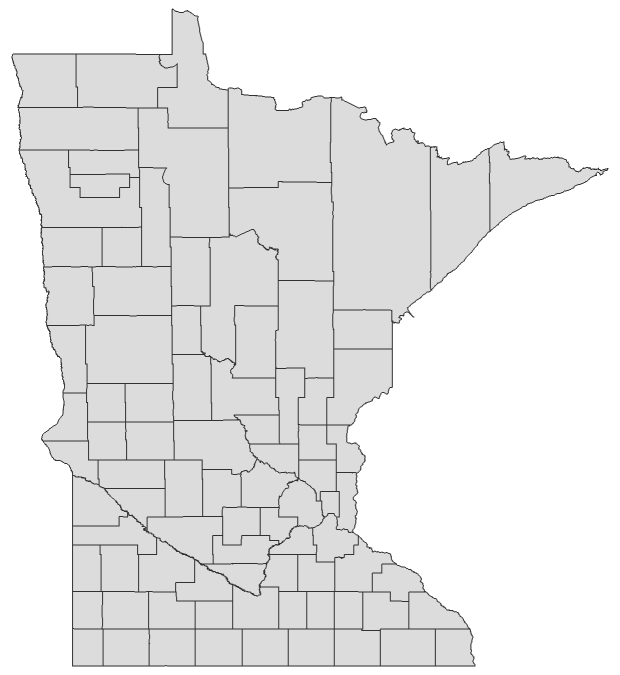 2016 Presidential Democratic Caucus - Minnesota Election County Map