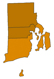 2016 Presidential Republican Primary - Rhode Island Election County Map