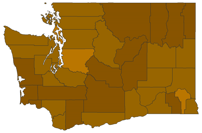 2016 Presidential Republican Primary - Washington Election County Map
