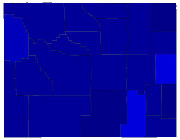 2020 Presidential Democratic Caucus - Final - Wyoming Election County Map