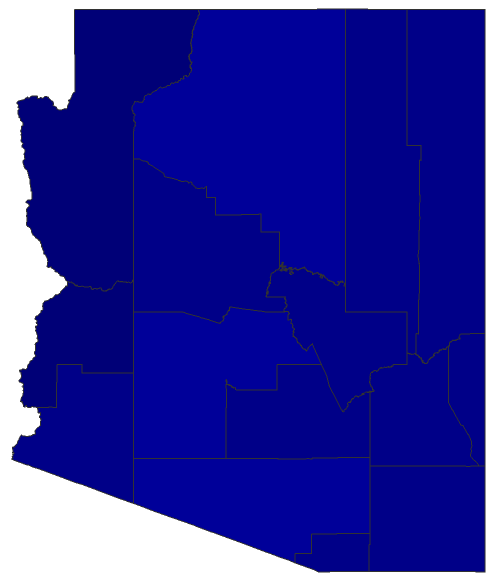 2024 Presidential Republican Primary - Arizona Election County Map