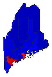 2020 Maine County Map of General Election Results for Senator