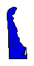 1990 Delaware County Map of General Election Results for State Auditor