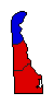 1960 Delaware County Map of General Election Results for Senator