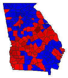 1996 Presidential General Election Results - Georgia