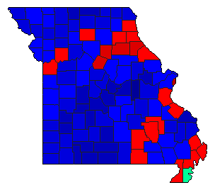 results 1968 2008 election maps dem missouri primary