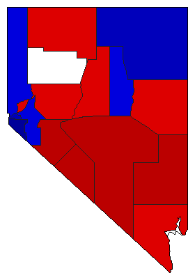 1914 Nevada County Map of General Election Results for Controller