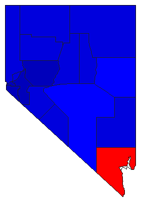 1978 Nevada County Map of General Election Results for Controller