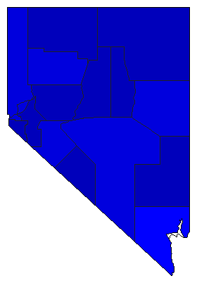 2014 Nevada County Map of General Election Results for Controller