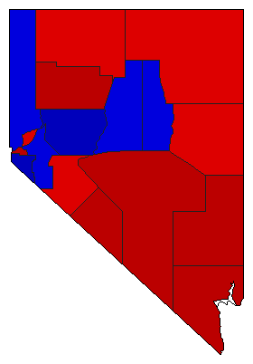 1926 Nevada County Map of General Election Results for Attorney General
