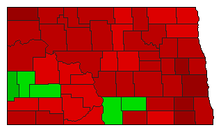 2014 North Dakota County Map of General Election Results for Referendum