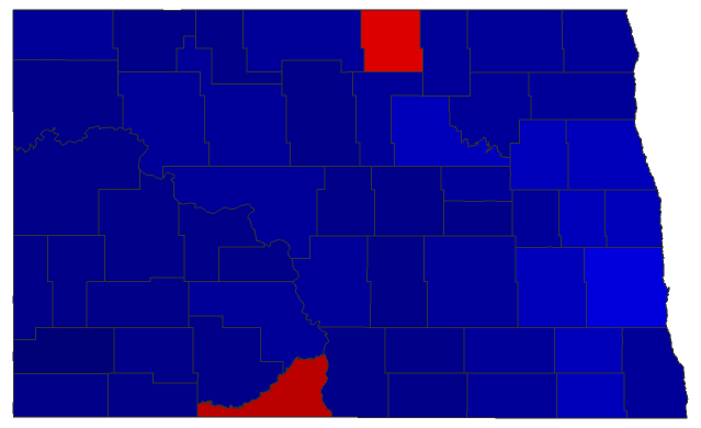 2022 Attorney General General Election - North Dakota Election County Map