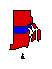 2018 Rhode Island County Map of General Election Results for Governor