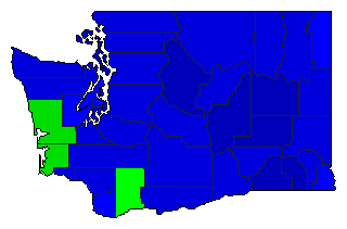 1984 Washington County Map of General Election Results for Comptroller General